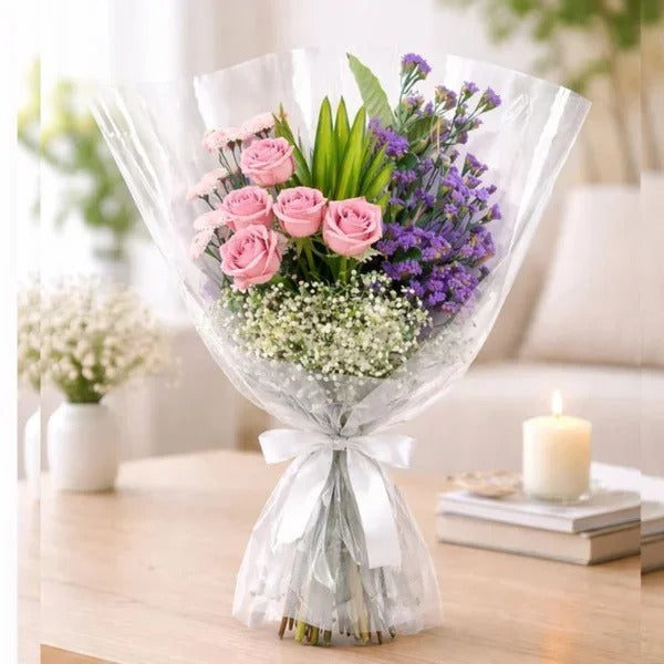 Buquê de Flores Lilás Majestade