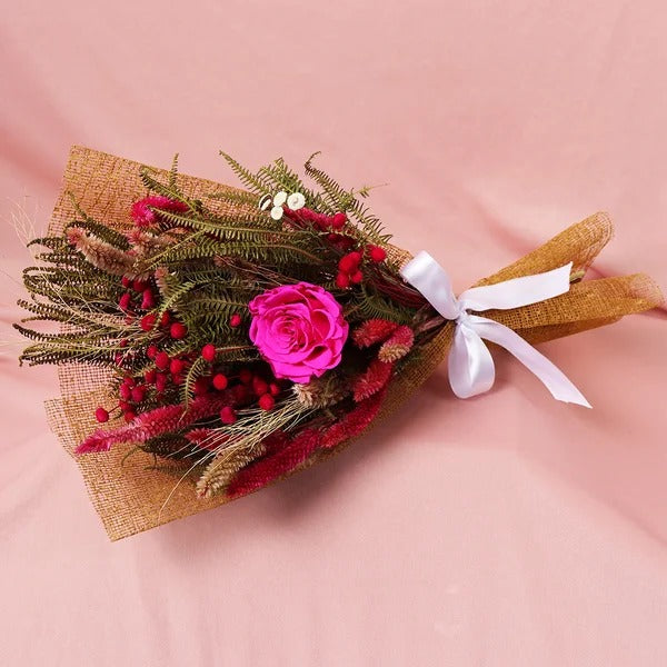 Buquê de Rosa Encantada Pink Singular