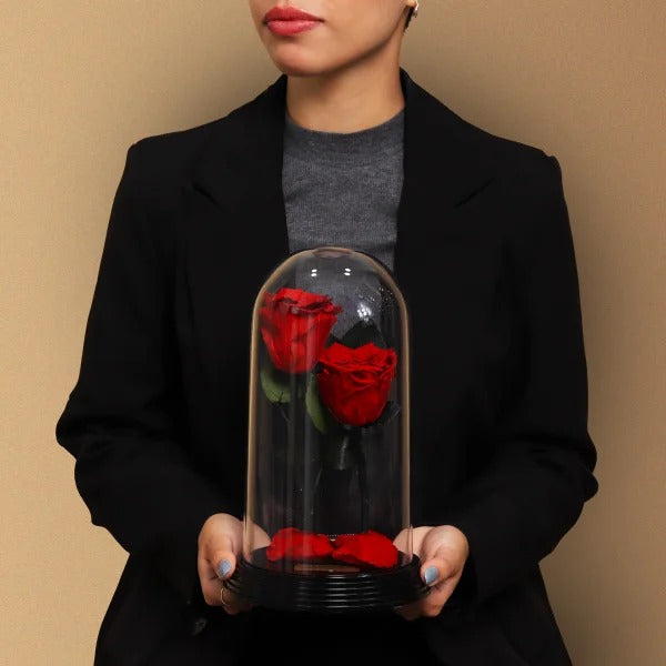 Dueto de Rosas Encantadas Vermelhas