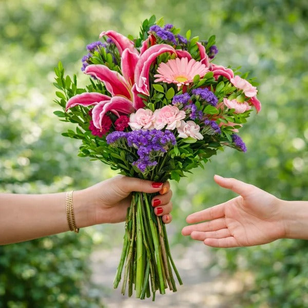 Ramalhete de Mix de Flores Colorir