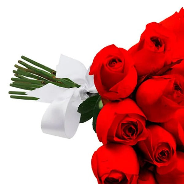 Buquê de 18 Rosas Vermelhas