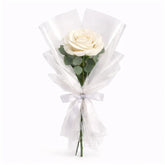 Buquê de Rosa Única Branco