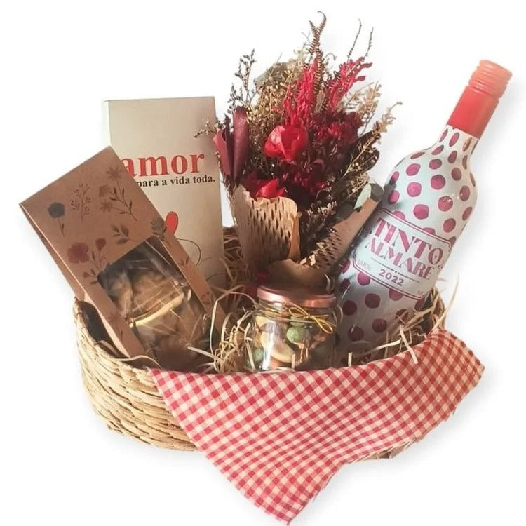 Kit Especiarias Vinho Com Flores