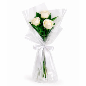 Buquê Trio de Rosas Branco