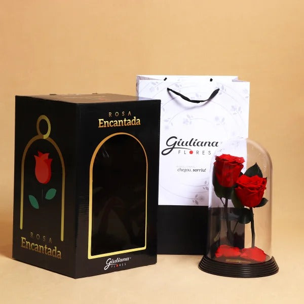 Dueto de Rosas Encantadas Vermelhas