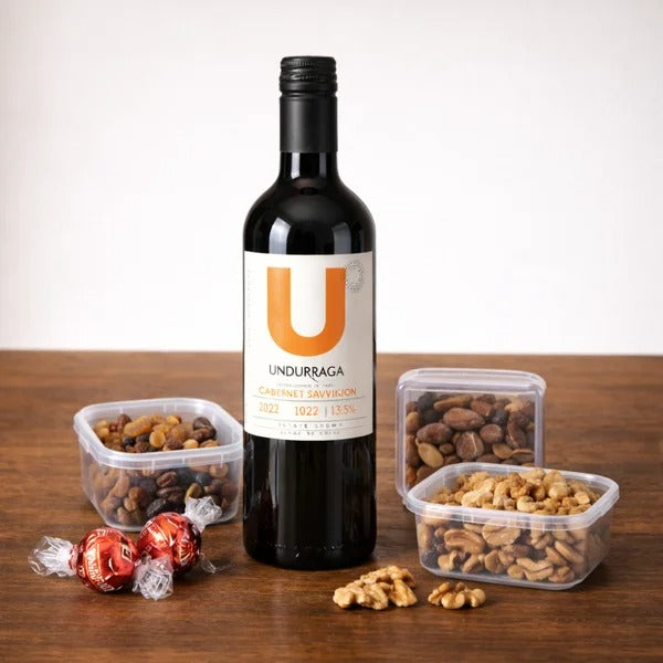 Kit Vinho Udurraga e Guloseimas