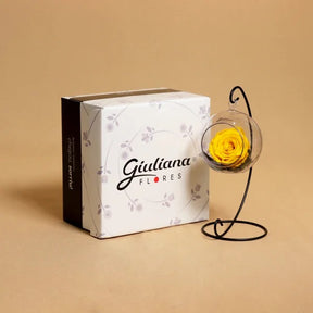 Pêndulo de Rosa Encantada Amarela